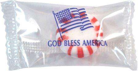Personalized candy wrapper for topical message